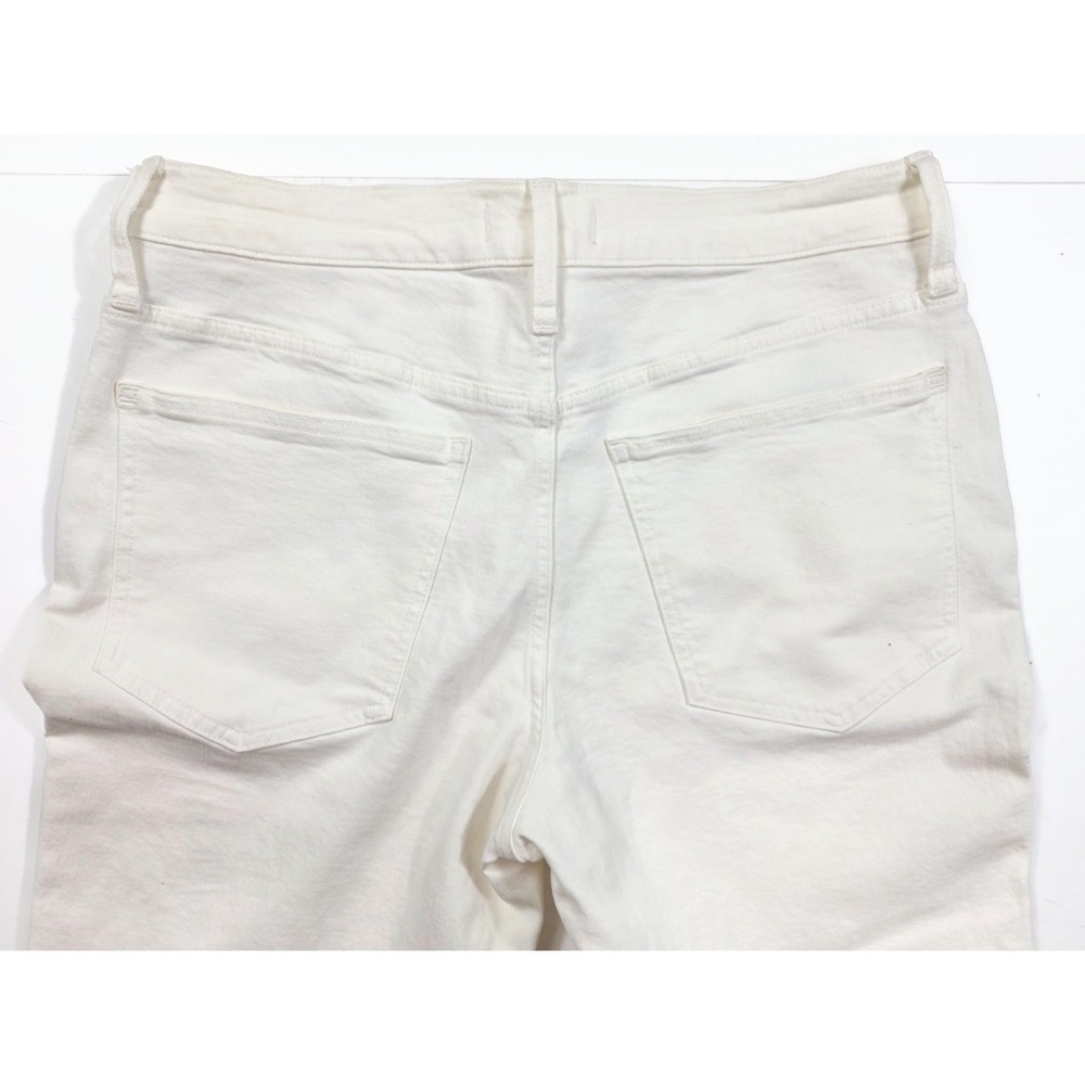 Madewell White Raw Hem "The Perfect Vintage Jeans" Women's Petite Size 31 NWOT - Picture 4 of 8